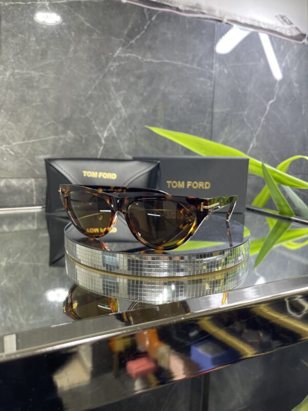 Tomford Cat Eyes Leopar çerçeve kahve cam 661