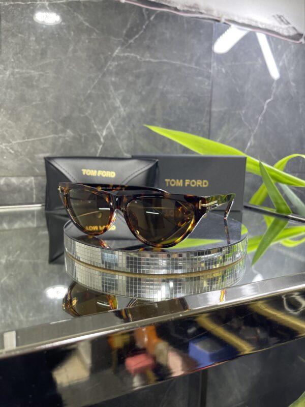 Tomford Cat Eyes Leopar çerçeve kahve cam 661