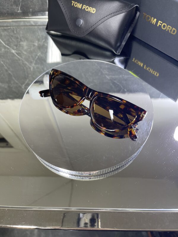 Tomford Cat Eyes Leopar çerçeve kahve cam 661