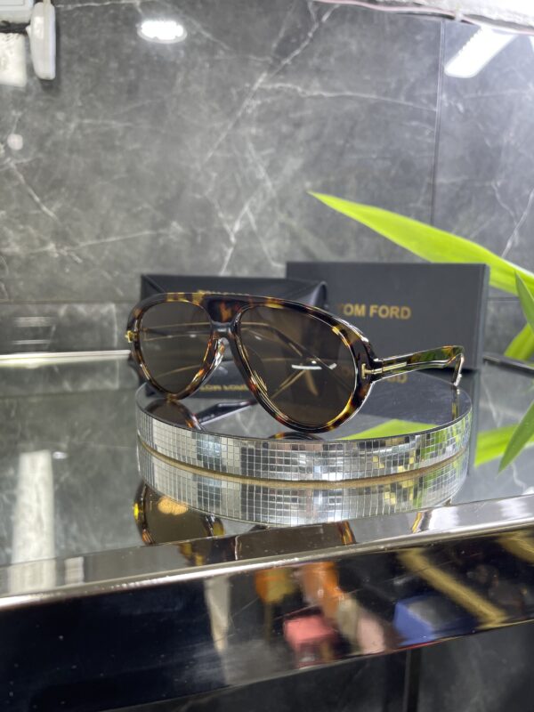 Tomford Leopar çerçeve Kahve cam 658