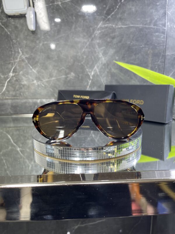 Tomford Leopar çerçeve Kahve cam 658