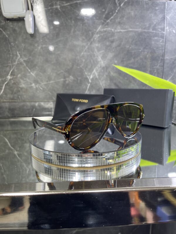 Tomford Leopar çerçeve Kahve cam 658