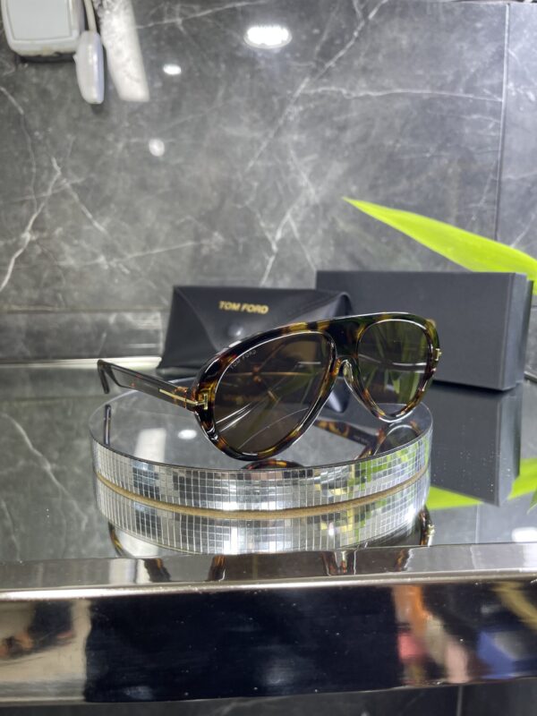 Tomford Leopar çerçeve Kahve cam 658