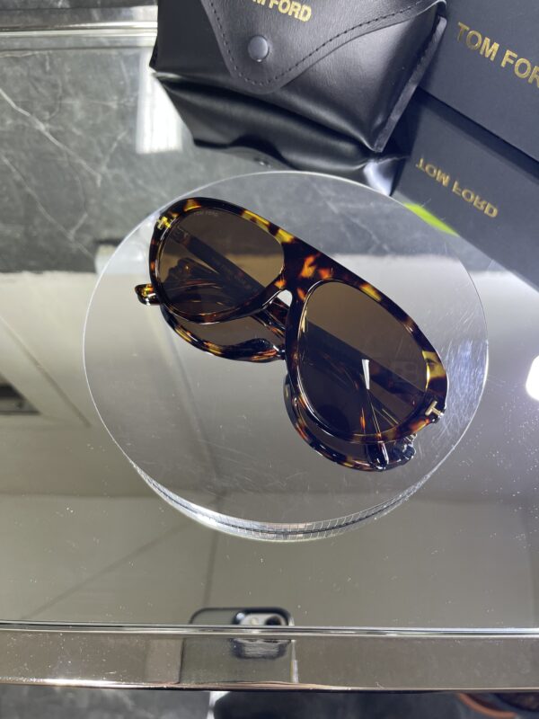 Tomford Leopar çerçeve Kahve cam 658