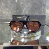 Tomford Geometrik Siyah çerçeve mercan kırmızı cam 671