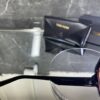 Tomford Geometrik Siyah çerçeve mercan kırmızı cam 671