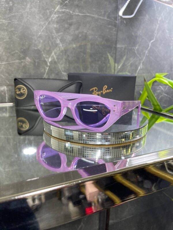 Rayban Zena Lila çerçeve Siyah Cam 676