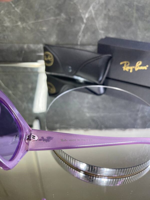 Rayban Zena Lila çerçeve Siyah Cam 676