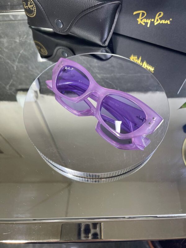 Rayban Zena Lila çerçeve Siyah Cam 676