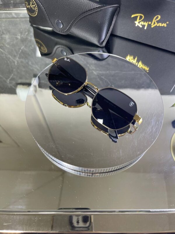 Rayban Geometrik Gold detay Siyah cam 673