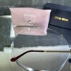 Miu Miu OMU Gold Metal Çerçeve Lila Cam 681