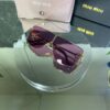 Miu Miu OMU Gold Metal Çerçeve Lila Cam 681