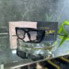 Miu Miu Geometrik Degrade Siyah cam Leopar detay 686