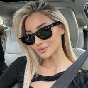 Ray-Ban Wayfarer 21 40 Siyah çerçeve Siyah Cam 713