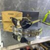 Fendi Geometrik Gold Detay Siyah cam 719