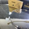 Fendi Geometrik Gold Detay Siyah cam 719