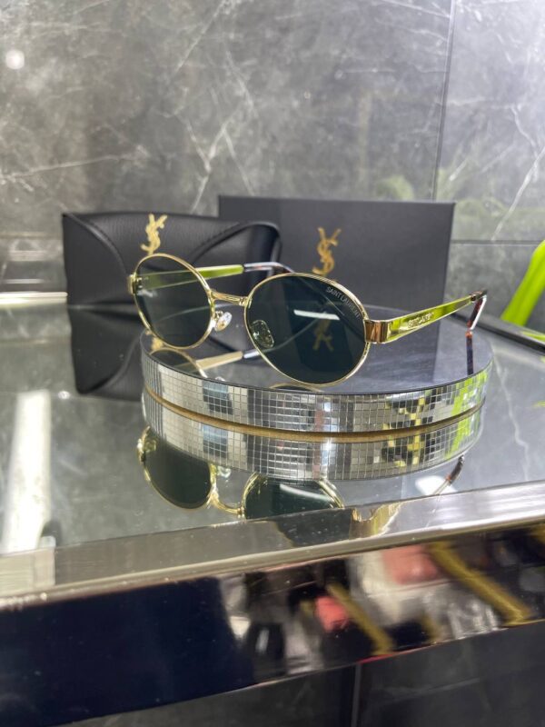 Yvesaintlaurent Ovla Metal Çerçeve Yeşil cam 724
