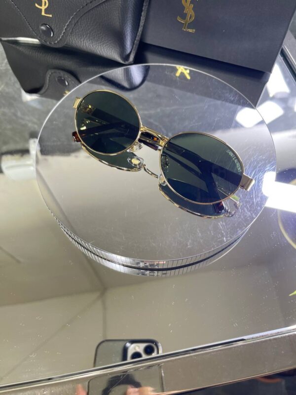 Yvesaintlaurent Ovla Metal Çerçeve Yeşil cam 724