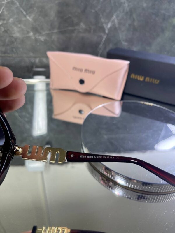 Miu Miu Kare Kahve Çerçeve Kahve cam 723