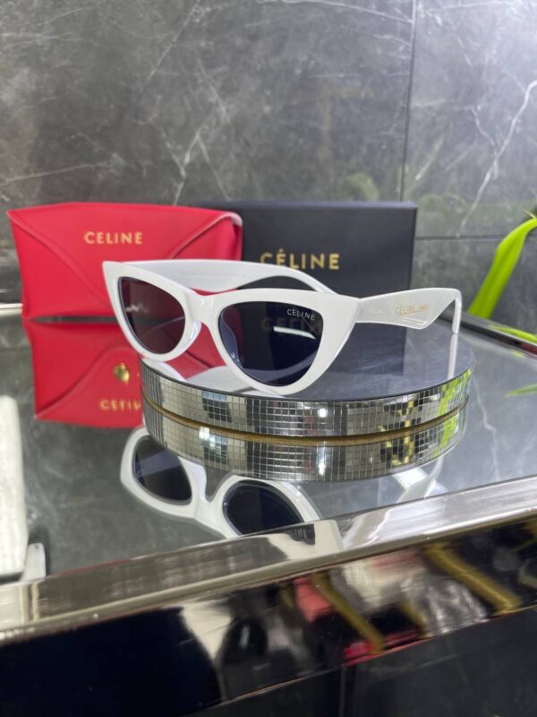 Celine Cat Beyaz çerçeve Siyah cam 728