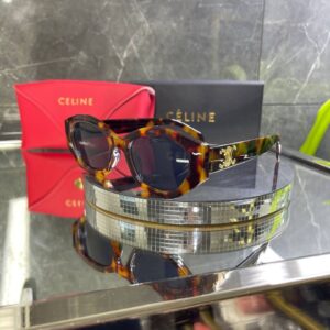 IMG_1571 Celine Triomphe Leopar çerçeve Siyah cam 731