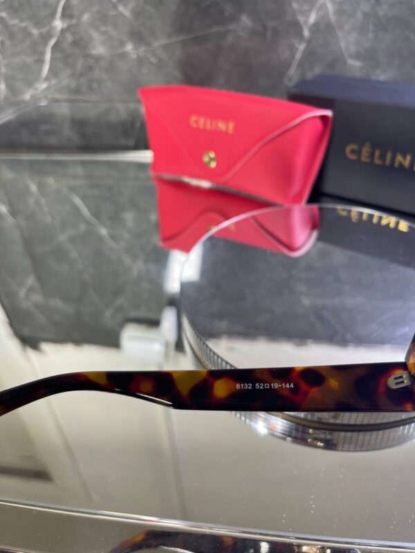 Celine Triomphe Leopar çerçeve Siyah cam 731