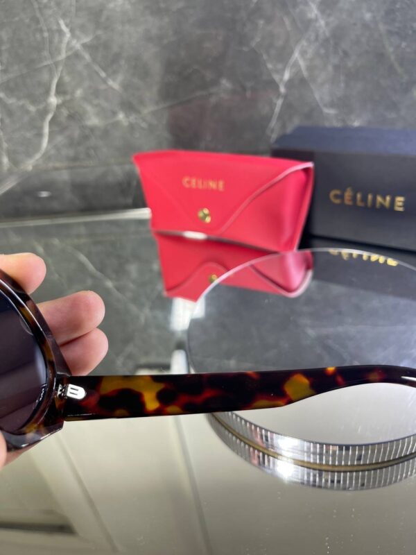 Celine Triomphe Leopar çerçeve Siyah cam 731