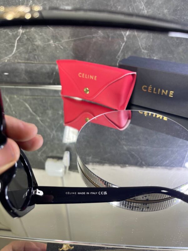 Celine Triomphe Siyah çerçeve Siyah cam 729