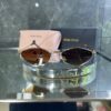 Miu Miu Metal Geometrik Çerçeve Kahve cam 734