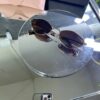 Miu Miu Metal Geometrik Çerçeve Kahve cam 734