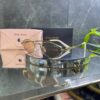 Miu Miu Metal Geometrik Çerçeve Pudra cam 733