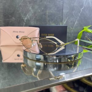 IMG_1675 Miu Miu Metal Geometrik Çerçeve Pudra cam 733