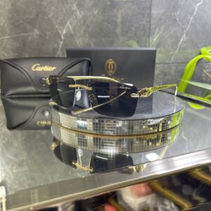 Cartier Çerçevesiz Siyah cam 758