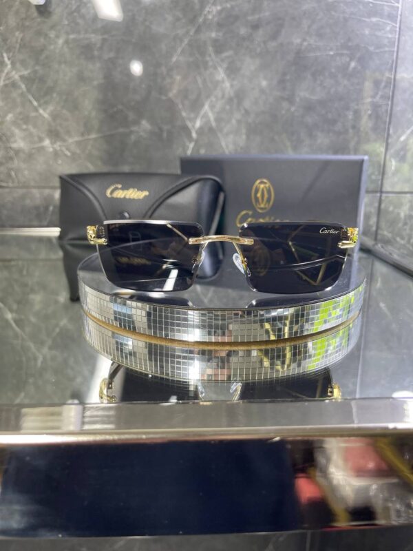 Cartier Çerçevesiz Siyah cam 758