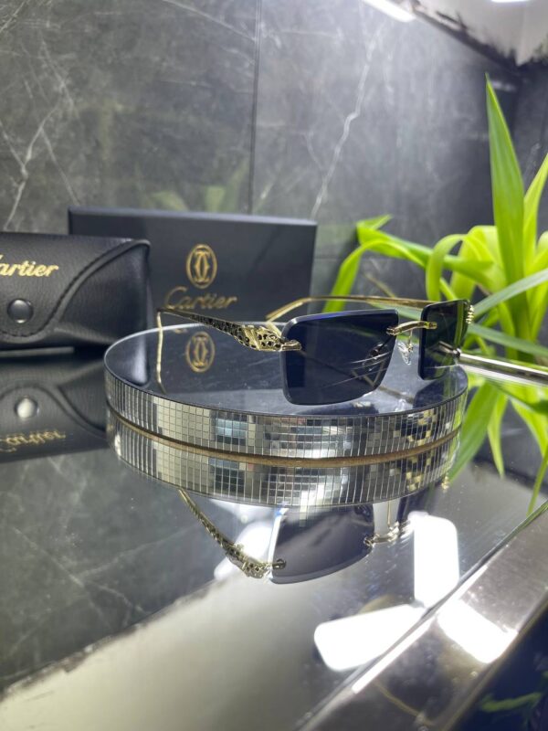 Cartier Çerçevesiz Siyah cam 758