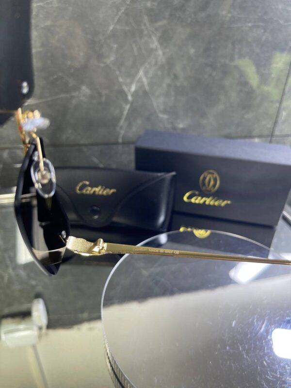 Cartier Çerçevesiz Siyah cam 758