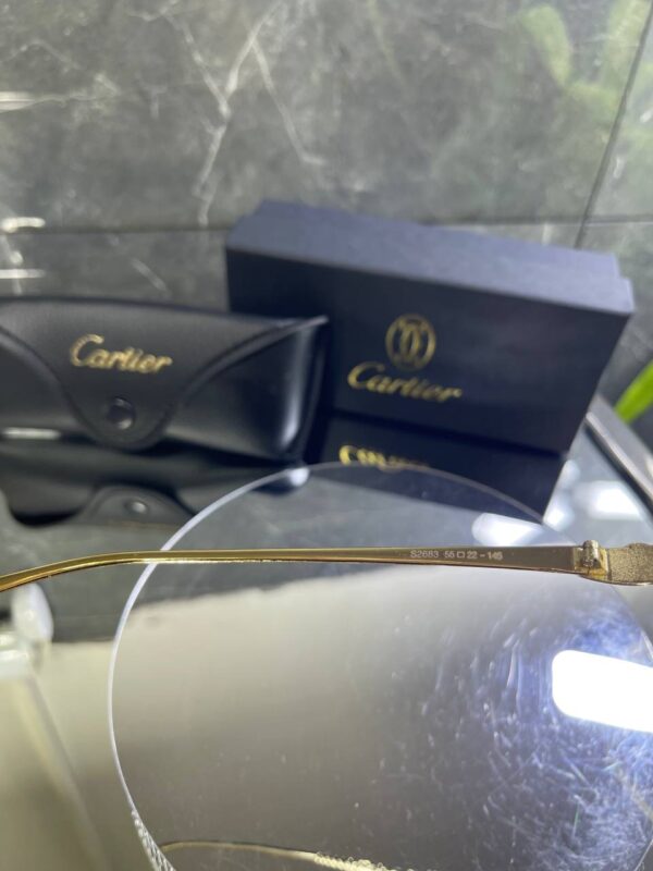 Cartier Çerçevesiz Siyah cam 758