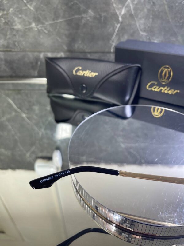 Cartier Çerçevesiz Yeşil cam Gold Detay 757