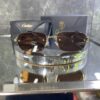 Cartier Çerçevesiz Kahve cam Gold Detay 756