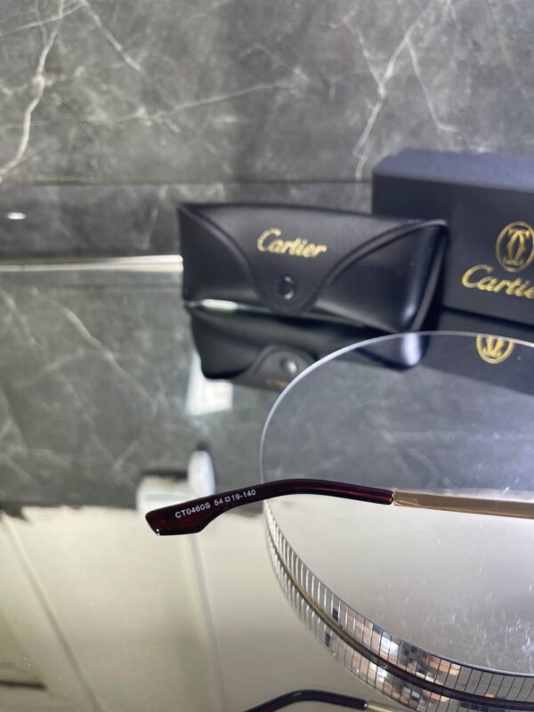 Cartier Çerçevesiz Kahve cam Gold Detay 756