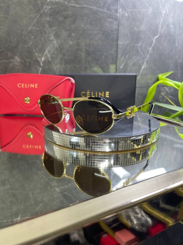 Celine Oval Metal Kahve cam 753