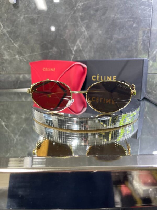 Celine Oval Metal Kahve cam 753
