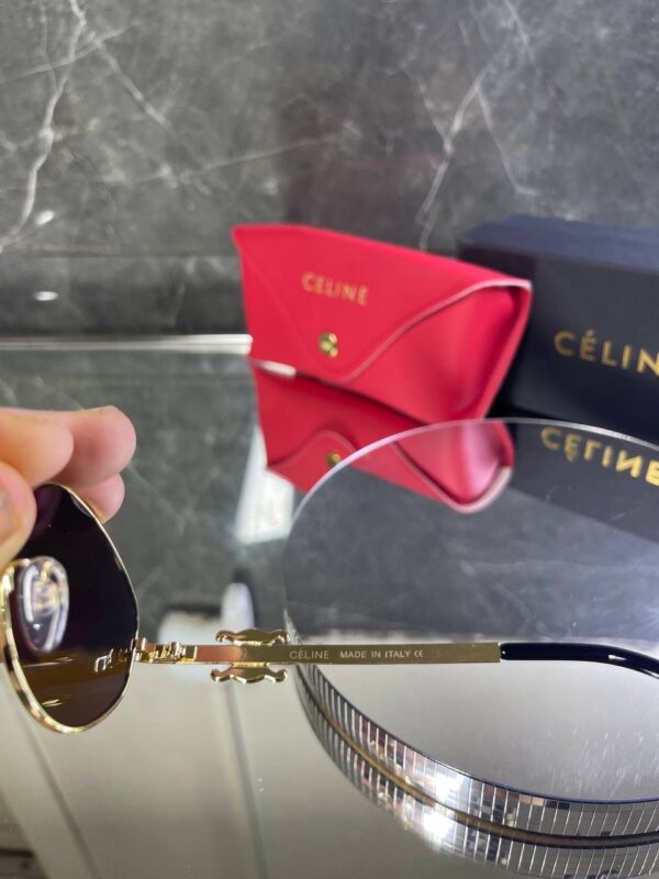 Celine Oval Metal Kahve cam 753