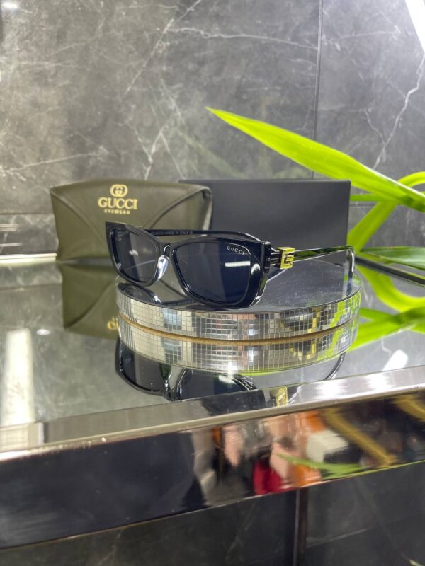 Gucci Siyah Kemik çerçeve Siyah cam 763