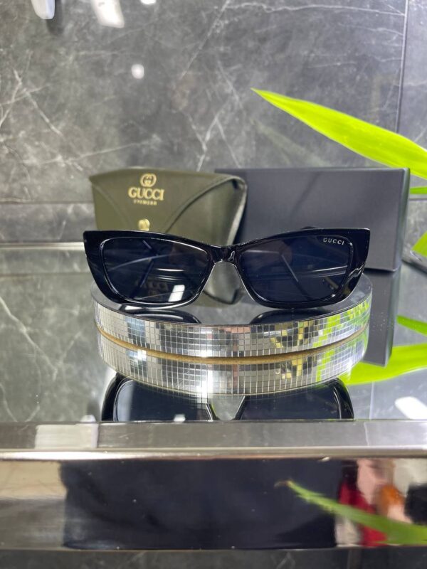Gucci Siyah Kemik çerçeve Siyah cam 763