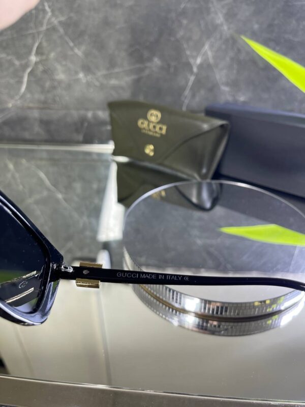 Gucci Siyah Kemik çerçeve Siyah cam 763