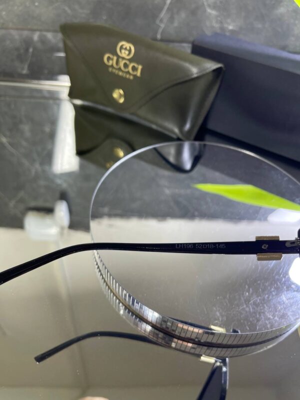 Gucci Siyah Kemik çerçeve Siyah cam 763